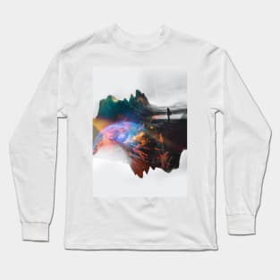 Delusive activities A Colorful Negative Space Art Long Sleeve T-Shirt